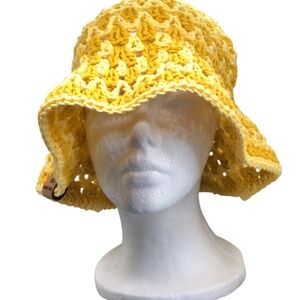 Crochet Bucket Hat | Mustard Yellow